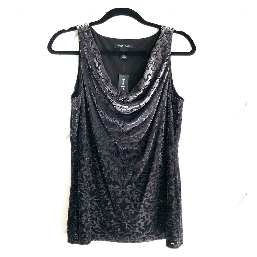 White House Black Market drape neck top